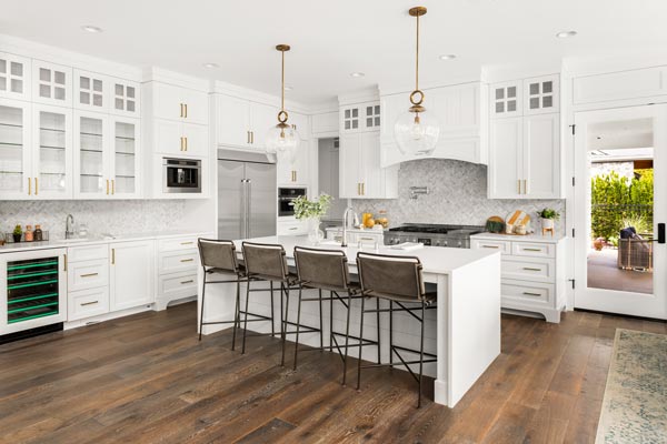 A Utah kitchen restoration project showing a new modern kitchen